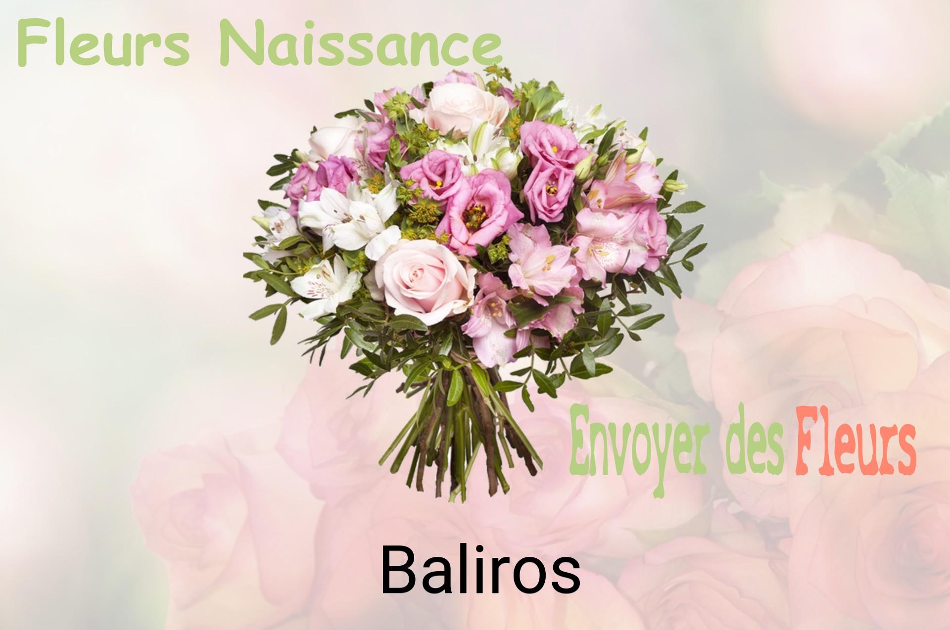 Bouquet de fleurs de naissance livré à Baliros